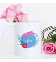 Kişiye Özel Hep Mutlu Kal Aşkım Tasarımlı Kupa Bardak (Beyaz)