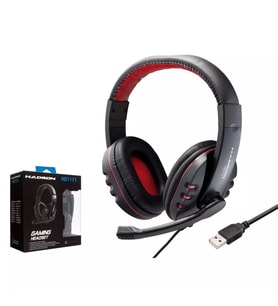 Hadron HD1171 Gaming Mikrofonlu Oyuncu Kulaklığı USB PS4 ve PC Uyumlu - Siyah Kırmızı - 1 ADET