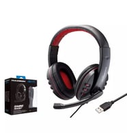 Hadron HD1171 Gaming Mikrofonlu Oyuncu Kulaklığı USB PS4 ve PC Uyumlu - Siyah Kırmızı - 1 ADET