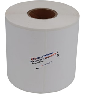 PP Opak Etiket 100mm x 200mm 250 Adet