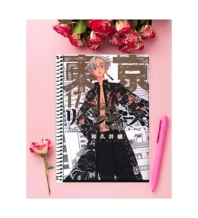 Tokyo Revengers Anime Defter 1 Adet Özel Tasarım A4 Boyutu 21*29 Cm Telli Çizgili defter
