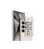 GREENMNKY Buddıes Samsung S25 Ultra Uyumlu Kamera Lens Koruyucu (Silver) (Gümüş)