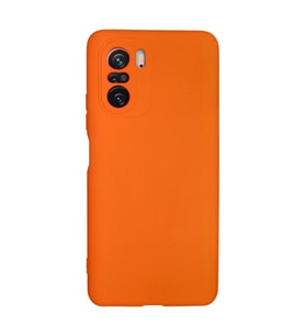 Xiaomi Poco F3 Kılıf Nano içi Kadife Silikon - Turuncu