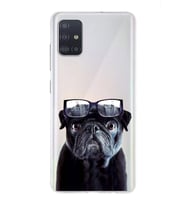 PrintiFy Samsung Galaxy A51 ile Uyumlu 1mm Slim Fit Köpek 3 050f Baskılı Şeffaf  Kılıf
