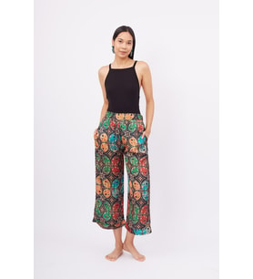 Peraluna LADYBUG TROUSER Baskılı Saten Pantolon - Çok Renkli