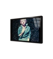 Marilyn Monroe Çerçeveli Cam Tablo