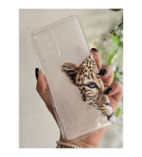 Xiaomi Redmi 10 2022 Uyumlu Leopar Desenli Şeffaf Telefon Kılıfı