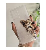 Xiaomi Redmi 10 2022 Uyumlu Leopar Desenli Şeffaf Telefon Kılıfı