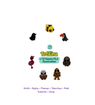 7li Set Kartal – Baykuş – Flamingo – Tukan Kuşu – Hindi Tombul Arı – Karga