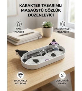 Karakter Figür Tasarımlı Gözlük Tutucu ve Çok Amaçlı Organizer