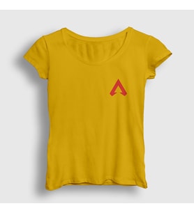 Presmono Kadın Sarı Side Logo Apex Legends T-Shirt 232338tt (Sarı)