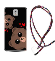 Samsung Note 3 4 5 8 9 20 Ultra 10 Lite Kılıf Boyun Asklı Rasta Silikon Love Animals 1780