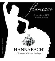 Hannabach 8278MT Flamenko Gitar Teli Alt 3'lü Set (Medium)  Dengeli Flamenko Basları