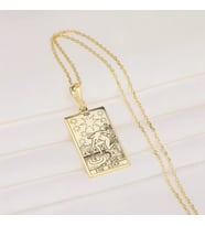 Kişiye Özel The Star Tarot Kolye 925K Gümüş (Gold)