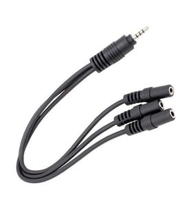 Powermaster Kulaklık Mikrofon Çoklayıcı 3 Port 3.5 Mm Splitter Çevirici Dönüştürücü Adaptör PM-4871