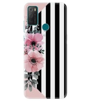 TCL 20E Kılıf Resimli Silikon Kılıf Flowers 4 1390