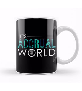 It s Accrual World Awesome Accounting Pun Kupa Bardak Porselen
