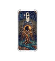 PrintiFy Huawei Mate20lite ile Uyumlu Simya Serisi Kozmik Denge Tasarımlı Uv Baskılı Köşe Korumalı Antişok Kılıf