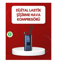 Mey İthalat® 12V Uyumlu Çok İşlevli Akıllı Araç Lastik Pompası