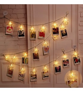 KELEBEK MANDAL LED IŞIK GÜN IŞIĞI LED IŞIK BUTTERFLY CLİPS STRİNG LED LİGHTS PİLLİ PİLLİ LED IŞIK