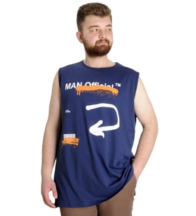 Mode XL Büyük Beden Erkek Atlet MAN 23009 İndigo