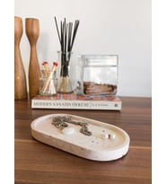 TERRAZZO OVAL TRAY DEKORATİF ALTLIK