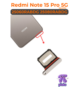 Redmi Note 15 Pro 5G Sim Kart Tepsisi Çekmecesi Aparatı 25060RABDG 25080RABDG Uyumlu
