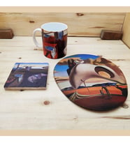 Salvador Dali Set 1 - Kupa-Mousepad-Traverten Bardak Altlığı