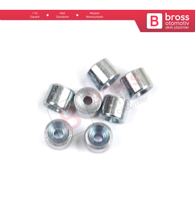 BCR001 Cam Kriko Kablo Halat Uç Pimi Tutma Perçini 5x4/1.6 mm 100 Adet