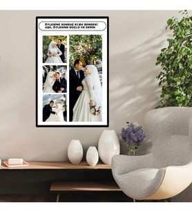 Ahşap Retro Mdf Poster , Kişiye Özel Poster, Sevgililer Günü , Özel Günle , Nişan , Düğün , Kına , Doğum Günü , Aile Sevgi Mutluluk – KOLAJ12