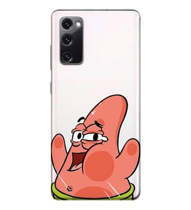 Samsung Galaxy S20 FE Uyumlu Patrick Star Desenli Şeffaf Telefon Kılıfı