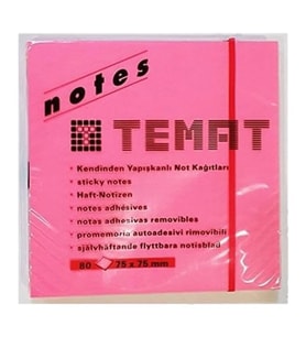 Postit 75X75 Pembe Not Kağıdı