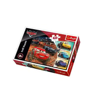 Trefl Cars Arabalar 60 Parça Çocuk Puzzle Lisanslı - Şimşek McQueen Eğitici Yapboz 4+ Yaş
