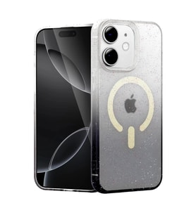Newface Apple iPhone 12 Pummel Shiny Magsafe Kapak - Siyah
