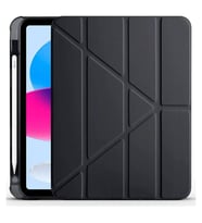 Apple İpad 2022 10.9 (10.nesil) Kılıf Kalemlikli Mars Tablet Kılıfı - Siyah