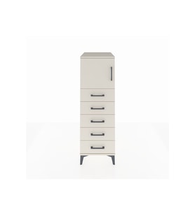 Kronos Dolap Tek Raflı 5 Çekmeceli Tek Kapaklı 44x59x134 Aytaşı-Aytaşı