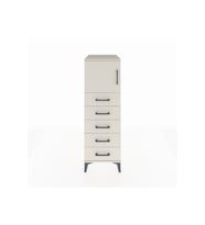 Kronos Dolap Tek Raflı 5 Çekmeceli Tek Kapaklı 44x59x134 Aytaşı-Aytaşı