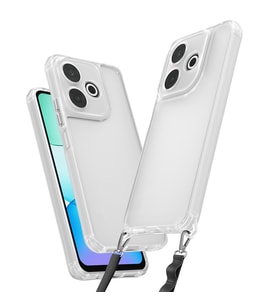 Xiaomi Redmi 13 4G Uyumlu Kılıf Airbagli Takılabilir Askı Aparatlı Zore Snap Silikon Kapak