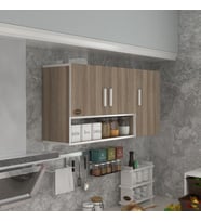 Kenzlife hazır mutfak mirena32 crd 060*120*32 mutfak banyo dolabı kapaklı raflı (Karışık)