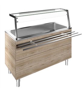Electrolux Professional Adet Müşteri Tarafında Boru Tip Paslanmaz Çelik Tepsi Kaydırma, Y=900 Mm F10C4AF01W