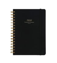 VICTORIA'S JOURNALS 1600 CANVAS SERT KAPAK A5 100gr.160 SYF. ÇİZGİLİ DEFTER SİYAH