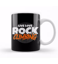 Awesome Live Love Rock Climbing Rockclimber Kupa Bardak Porselen