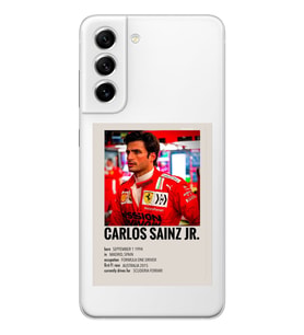Samsung Galaxy S22 Uyumlu Carlos Sainz Desenli Şeffaf Telefon Kılıfı