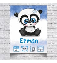 Sevimli Panda Temalı Yaş Panosu 2