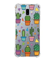 PrintiFy Samsung Galaxy J6+ Plus Uyumlu Water Color 4 Baskılı Şeffaf Köşe Korumalı Antişok Kılıf