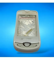 Samsung S3370 Kasa Samsung S3370 Uyumlu Beyaz Renk Orta Kasa Ön Arka Kapak Tuş Takımı