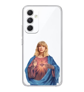 Samsung Galaxy S24 PLUS Uyumlu Taylor Swift Desenli Şeffaf Telefon Kılıfı