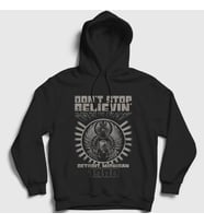 Presmono Unisex Siyah Don't Stop Believin Journey Kapüşonlu Sweatshirt 548367tt