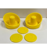 Air Hockey Tokaç 2 Adet + Disk 3 Adet Set Havalı Hokey Yedek Parça