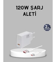 120w Süper Hızlı Şarj Adaptörü – Type-c Kablo Dahil, Yüksek Voltaj Korumalı